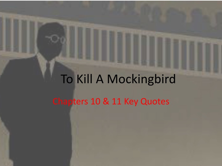 To Kill A Mockingbird