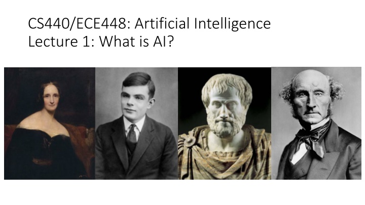 CS440/ECE448: Artificial Intelligence