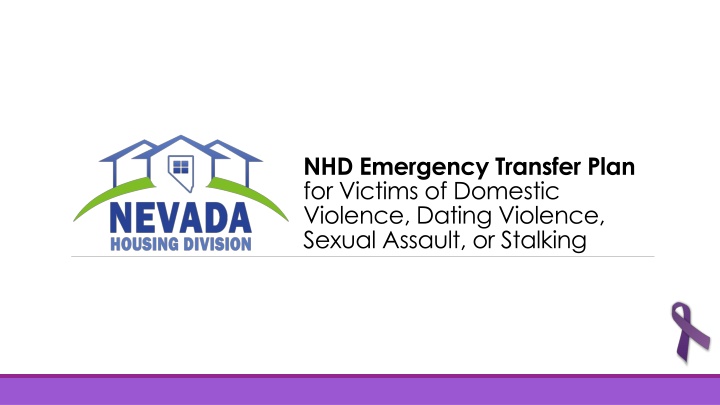 NHD Emergency Transfer Plan for Victims of Domestic Violence