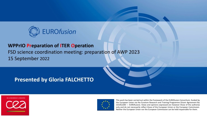 Preparation of ITER Operation FSD Science Coordination Meeting