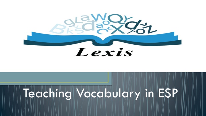 Teaching Vocabulary in ESP