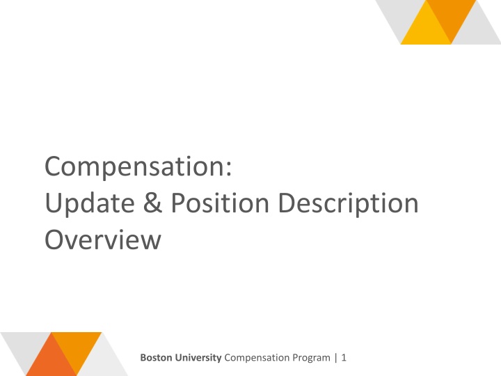 Position Descriptions Overview at Boston University