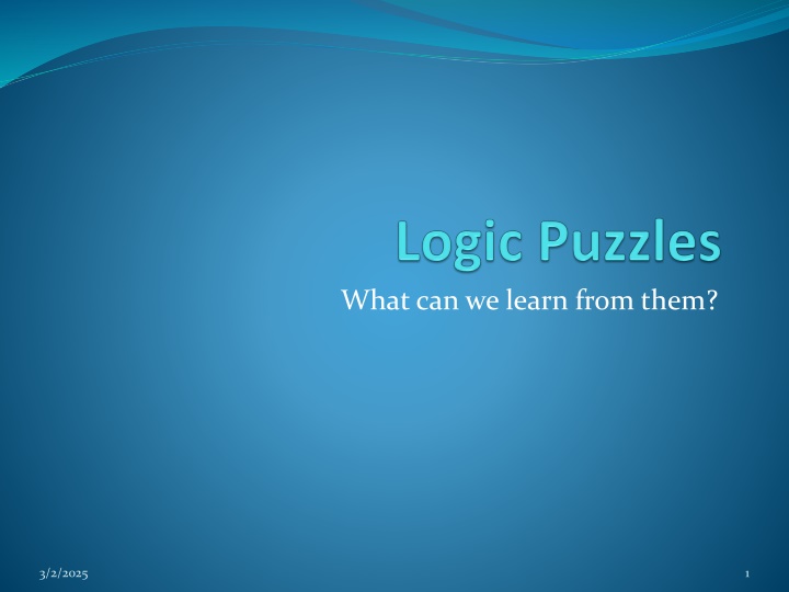 What Can We Learn from Logic Puzzles and Matching Problems