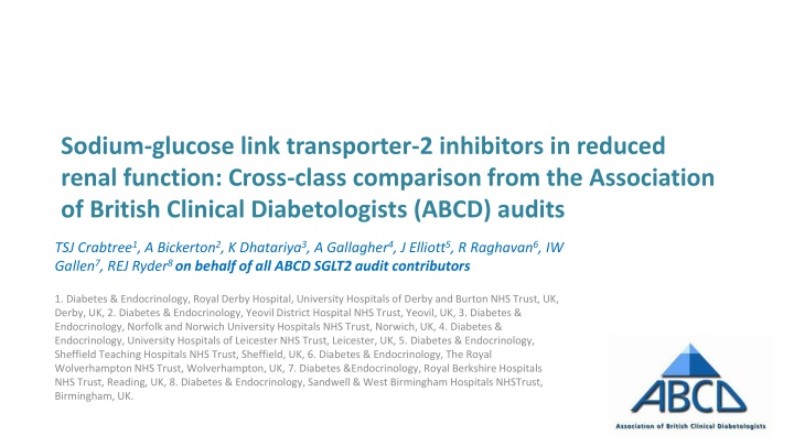 SGLT2 Inhibitors in Reduced Renal Function: Cross-Class Comparison