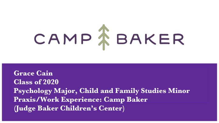 Camp Baker: Summer Treatment Program Experience
