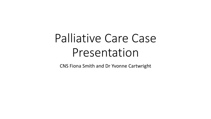 Palliative Care in End-stage Liver Disease: Challenges and Perceptions
