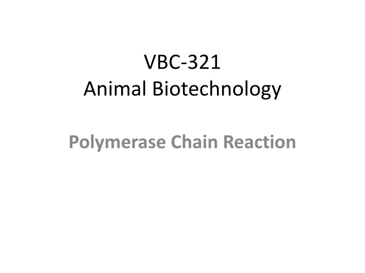 PCR in Biotechnology: Amplifying DNA Sequences