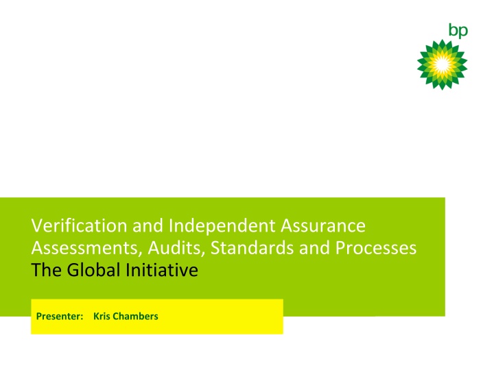 Streamlining Verification and Independent Assurance for Global Diving Operations