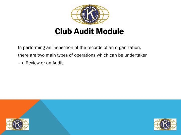 Review and Audit Operations