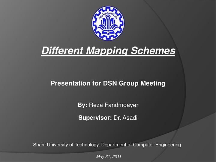 Mapping Schemes Presentation for DSN Group Meeting