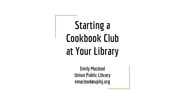 Starting a Cookbook Club at Your Library: Inspiration and Tips