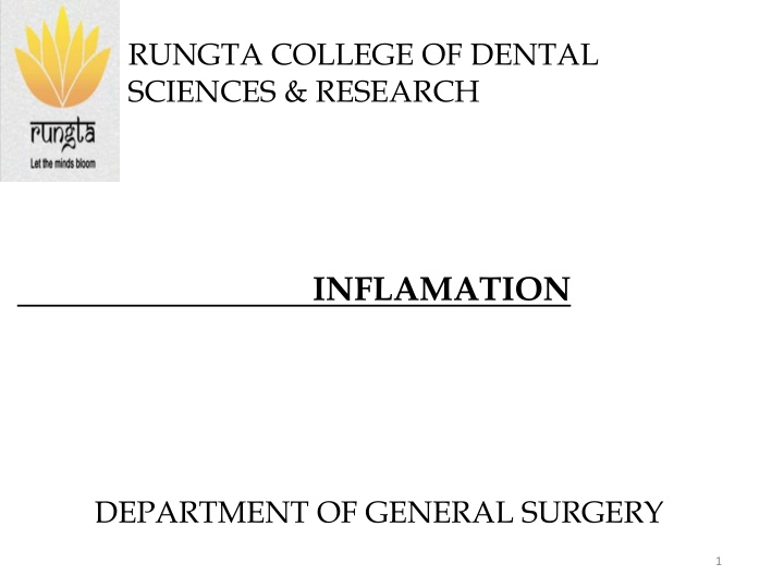Definition and Classification of Inflammation in General Surgery