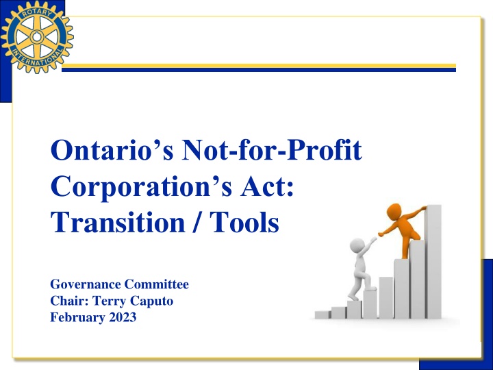 Transition to Ontario's Not-for-Profit Corporations Ac
