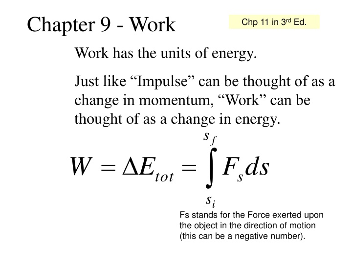 Work, Energy, and Forces in Physics