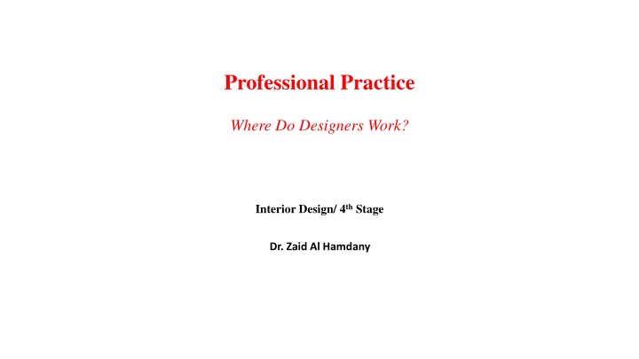 Professional Practice