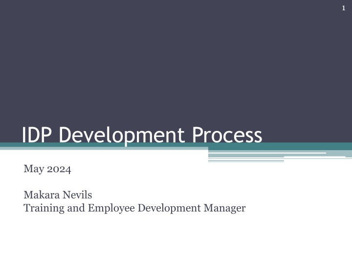 IDP Development Process