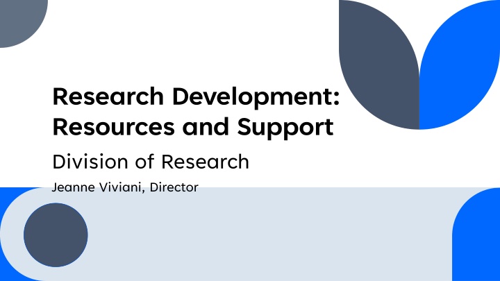 Research Development: Resources and Support