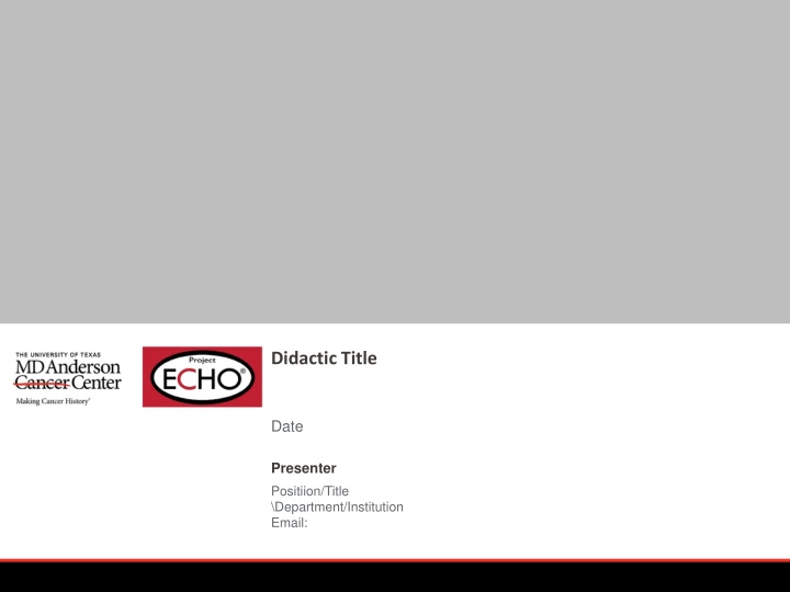 Didactic Title