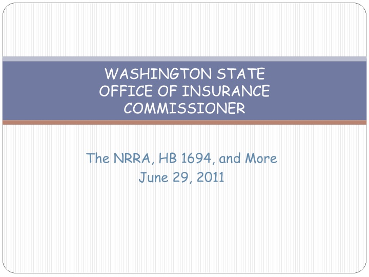 Legislative Changes Impact on Insurance Producers