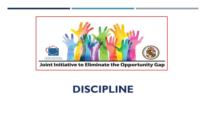 Addressing Disproportionality in School Discipline