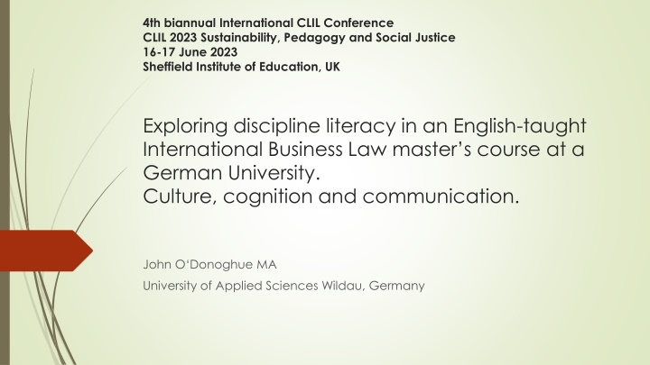 English Law Study: Culture, Cognition, History, and Interpretation