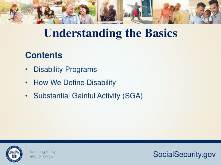 Disability Programs and Work Incentives