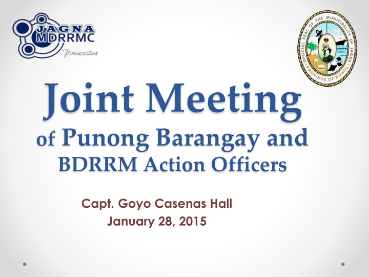 Disaster Preparedness Meeting Agenda
