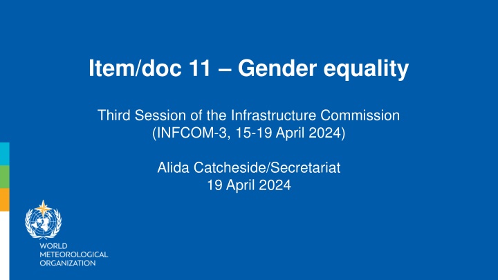Gender Equality Initiatives in INFCOM-3 Session