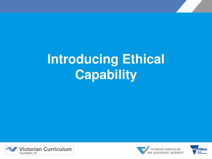 Developing Ethical Capability in Education