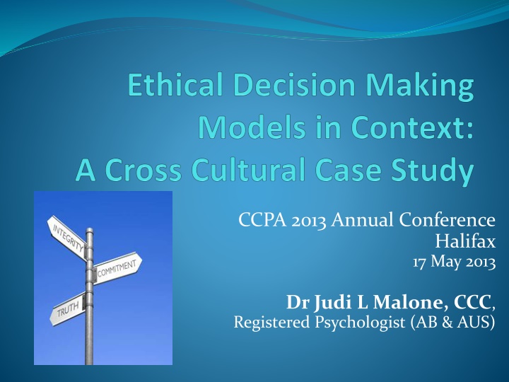 Ethical Decision Making in Cross-Cultural Contexts