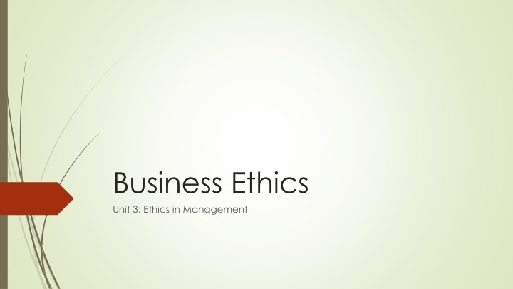 Ethics in Management: Handling Value-Based Conflicts and Corporate Governance