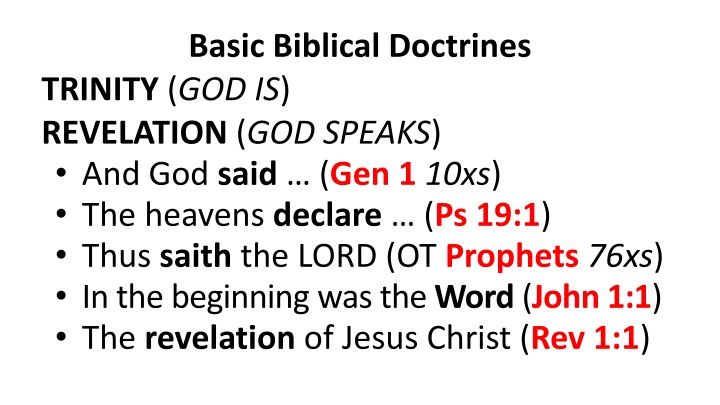 Trinity and Revelation in the Creation