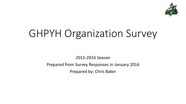 GHPYH Organization Survey 2015-2016 Season Analysis