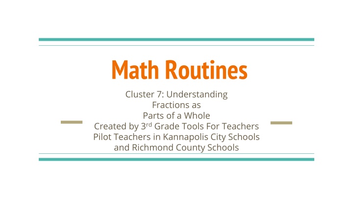 Fractions in 3rd Grade Tools