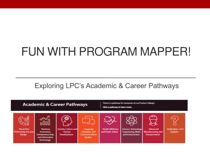 Fun with Program Mapper: LPC's Academic & Career Pathways
