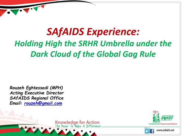SAfAIDS Stands Firm in Supporting SRHR & Women's Rights Amid Global Challenges