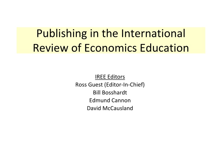 Themes in Economics Education: Active Learning, Social Media, Technology