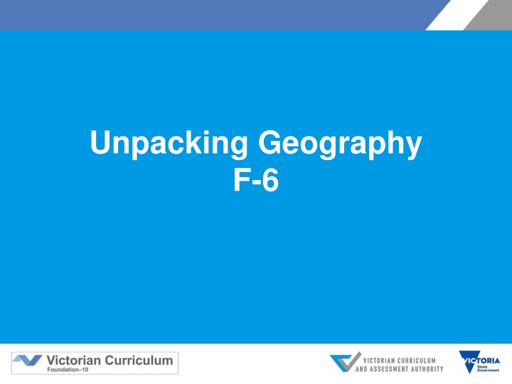 Geography Curriculum Developmental Sequence