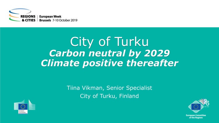 Turku's Path to Carbon Neutrality by 2029