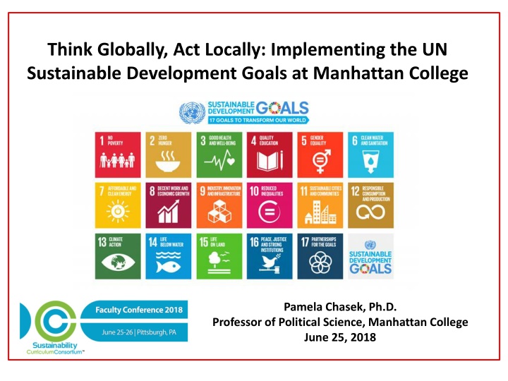 Sustainable Development Goals Implementation at Manhattan College