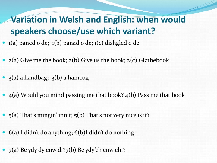 Variation in Languages: Cultural Insights