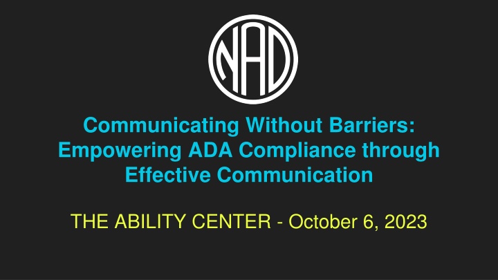 Empowering ADA Compliance through Communication