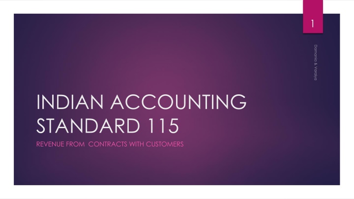 Indian Accounting Standard 115: Revenue from Contracts with Customers
