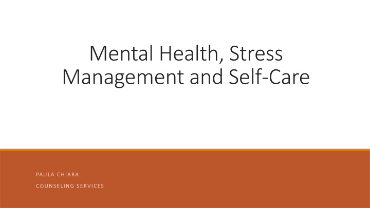 Recognizing Signs of Stress and Importance of Self-Care