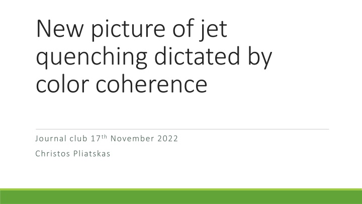 Unveiling Color Coherence in Jet Quenching Studies