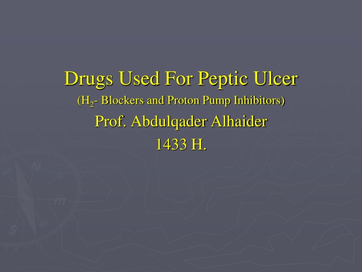 Drugs Used for Peptic Ulcer: H2 Blockers and PPIs Overview