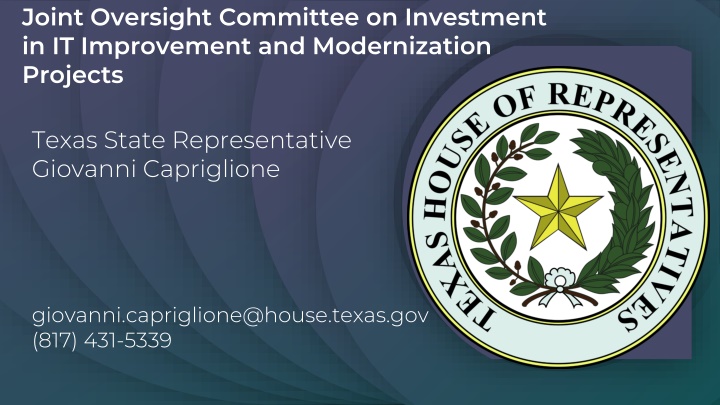 Texas State IT Modernization Oversight Committee