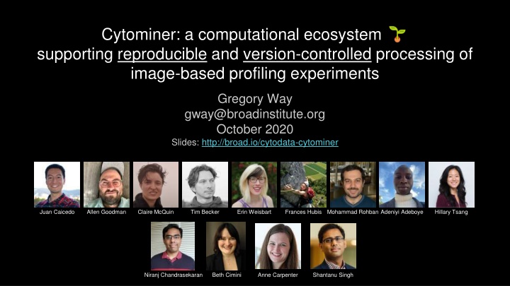 Cytominer: Computational Ecosystem for Image-Based Profiling