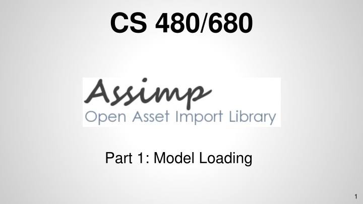 Model Loading with Assimp Library