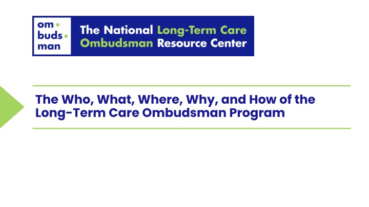 Long-Term Care Ombudsman Program